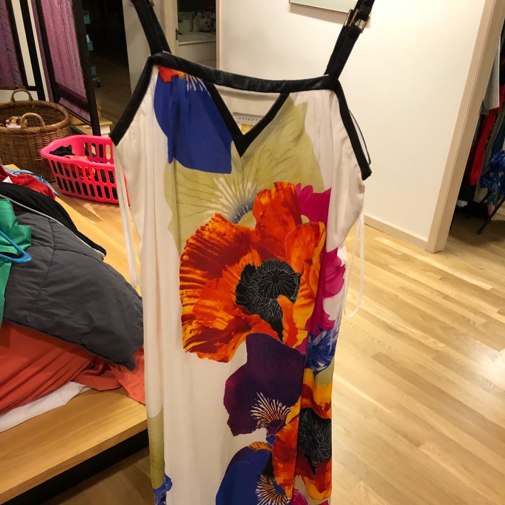 Anthropologie Leifsdottir flower maxi dress size 0 - Picture 5 of 7